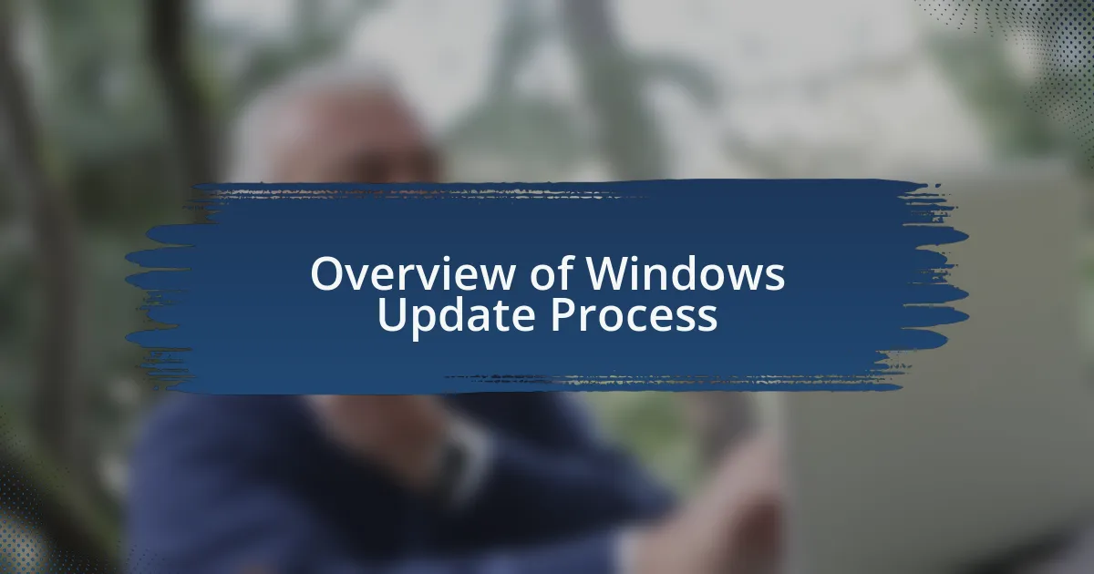 Overview of Windows Update Process